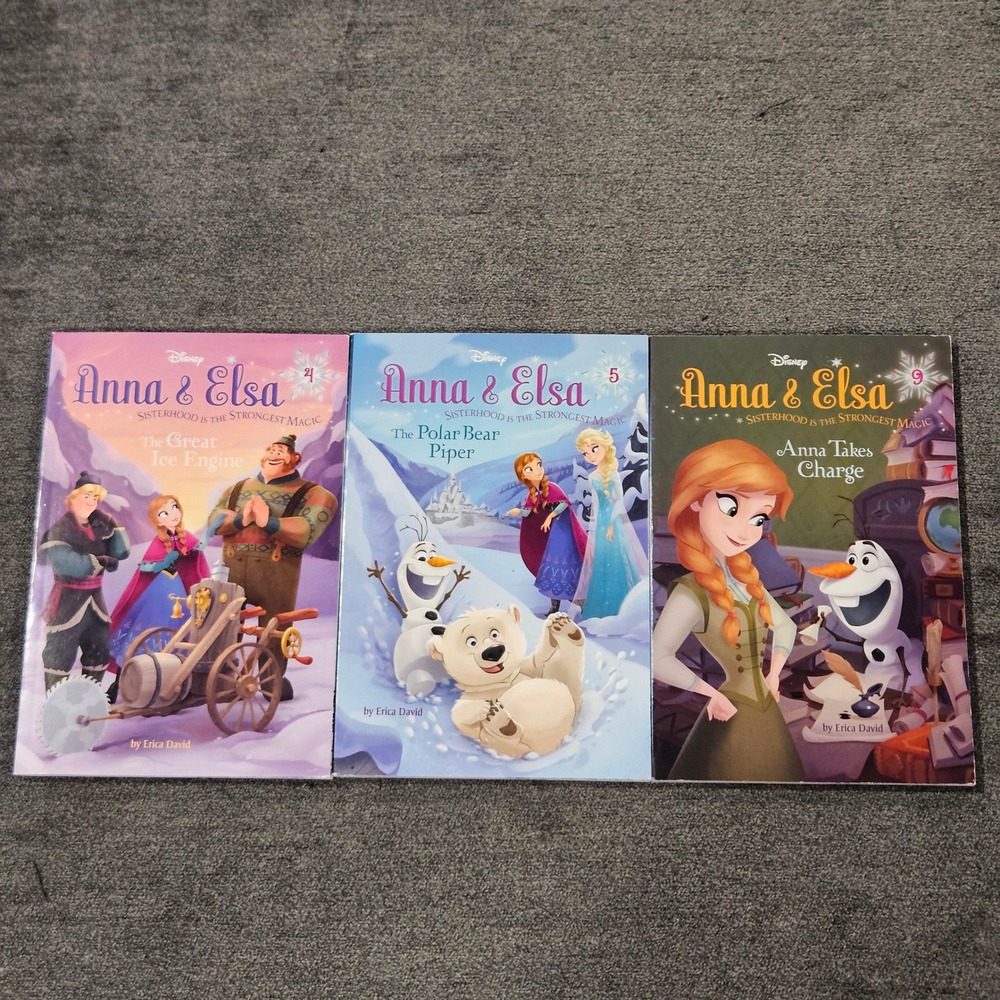 Disney's Anna & Elsa Frozen: Lot of 3 Chapter Books 4,5,9